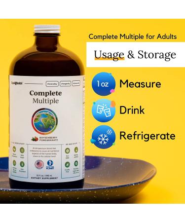 LIQUIDHEALTH 32 Oz Liquid Multivitamin - Vegan, Non-GMO, Immune Support Supplement for Men & Women - Buy Online on GoSupps.com