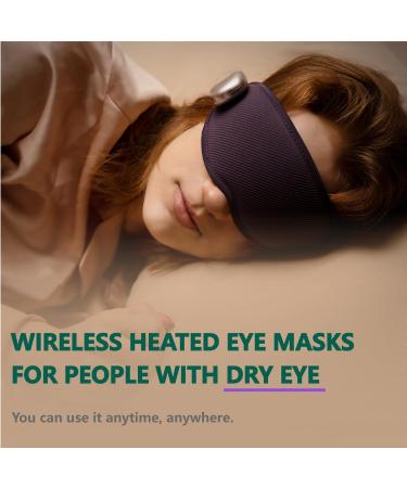 Buy Heated Eye Mask - Cordless Warm Eye Compress for Dry Eyes Eye Strain Relief & More | Perfect Gift for Him & Her - Buy Online on GoSupps.com