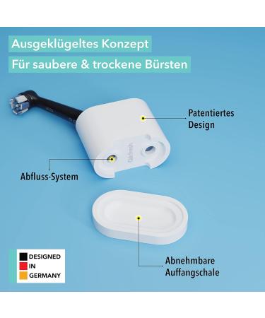 QiKFresh 2 Series Toothbrush Holder - Compatible with Oral B IO Philips Sonicare Waterpik & Fairywill - Food-Safe Silicone | International Shipping - Buy Online on GoSupps.com