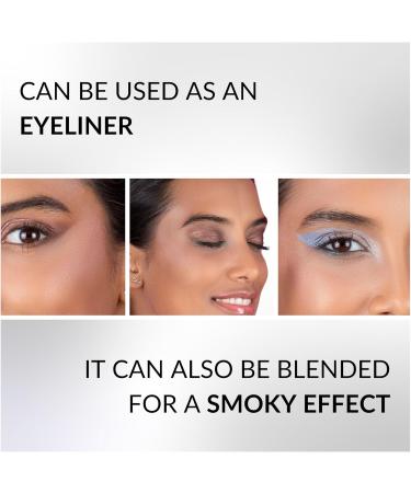 IMPALA Creamy Waterproof Metallic Navy Blue Eyeliner Pencil 307 - Defined Contour or Smokey Effect | Long-Lasting & Water-Resistant | Blue Metallic - Buy Online on GoSupps.com