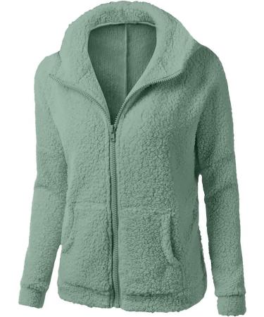 oelaio Women Athletic Jackets Teen Girl Full Zip Up Lightweight Workout Jacket Sports Coat with Pockets Fall Warm Clothes Mint Green Large - Buy Online on GoSupps.com