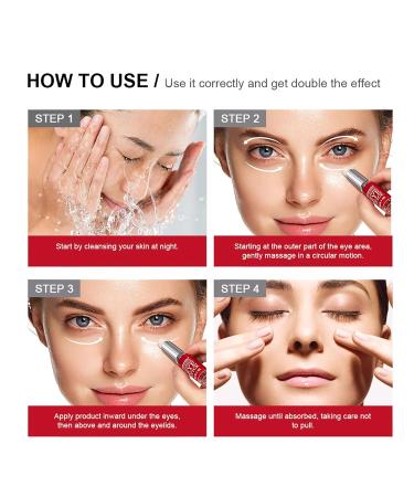 Retinol Eye Stick - Anti-Aging Under Eye Cream with Collagen & Hyaluronic Acid | Reduce Fine Lines & Dark Circles - Buy Online on GoSupps.com