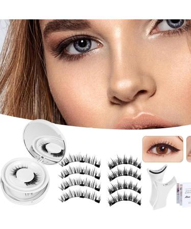 Shakven Magnetic Lashes Kit - Women Magnetic Fake Lashes Natural Looking - 3D Look Magnetic Reusable Fake Eye Lash for Beginners Professional - Buy Online on GoSupps.com