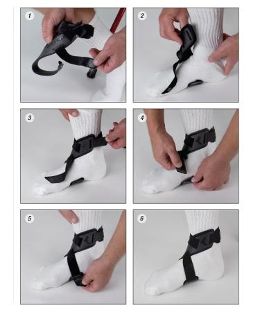 MUELLER Sports Medicine SKY Ankle Stabilizer Strap - Ankle Pain Relief Support for Men & Women | Ideal for Sprains Strains & Arthritis | X-Small Right Foot Black - International Shipping Available - Buy Online on GoSupps.com