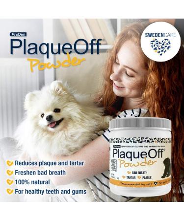 ProDen PlaqueOff Powder 180g for Healthy Teeth, Gums & Fresh Breath in Pets - Buy Online on GoSupps.com