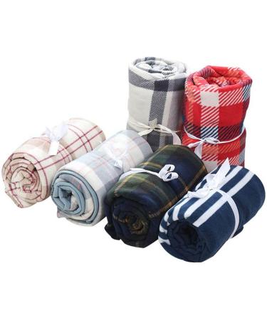 Multifunction Wrap Shawl Neck Shoulder Blanket Pad Warm Blanket Lazy Shawl Blanket Winter Warm Blanket Cape Gray Grid 100*140cm - Buy Online on GoSupps.com