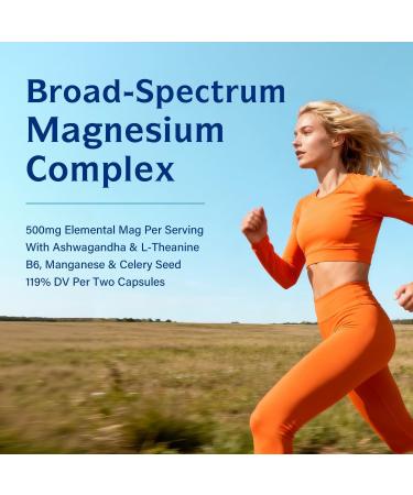Innate Vitality Magnesium Supplement, 7-in-1 Magnesium Capsules with Vitamin B6, Ashwagandha, L-Theanine & Celery, Citrate and Glycinate, High Absorption, Vegan, Non-GMO (100 Count) 100 Count (Pack of 1) - Buy Online on GoSupps.com