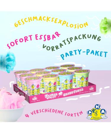Shop Aha Cotton Candy - 36 Pack of 4 Colorful Premium Flavors for Parties & Celebrations - International Shipping - Buy Online on GoSupps.com