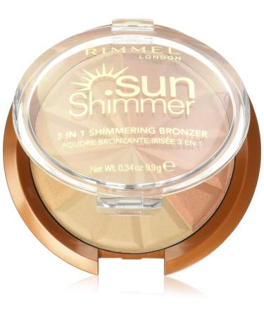 Rimmel 3 in 1 Shimmering Bronzer - Gold Princess 9.9g