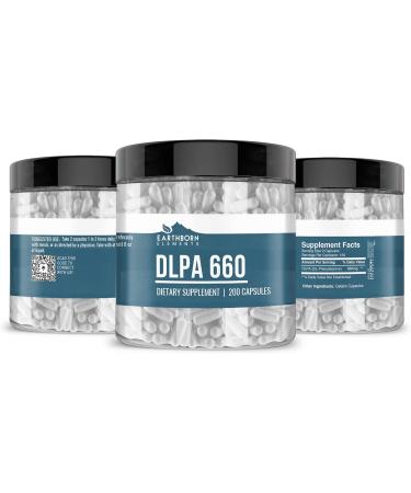 Earthborn Elements DL-Phenylalanine 200 Capsules | Pure Undiluted No Additives | International Shipping Available - Buy Online on GoSupps.com