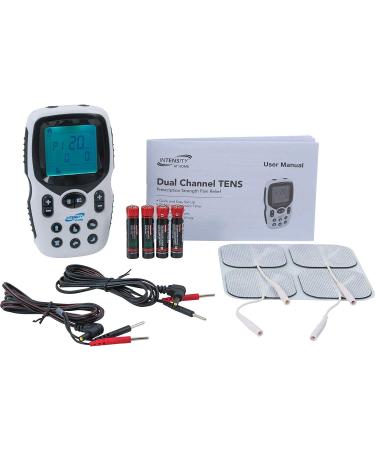 Intensity at Home TENS Unit Muscle Stimulator - Electric Pulse for Back, Neck & Body Pain Relief | Muscle Massager with Electro Stim for Effective Pain Management - Buy Online on GoSupps.com