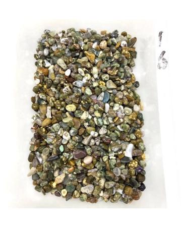 Natural Crystals and Stones 500g Polishing Natural Ocean Jasper Gravels Crystal Chips Tumbled Stones for Decoration kaixun