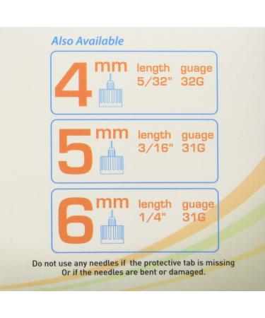 Clever Choice Comfortez 31g 8mm Insulin Pen Needles - 100 Count | Diabetes Supplies - Buy Online on GoSupps.com