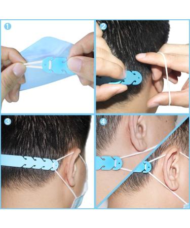 Buy Afunta Mask Ear Hook Belt Extension - 8 Anti-Slip Adjustable Ear Hooks & 8 Storage Clips | Comfort for Long Mask Wear - International Shipping - Buy Online on GoSupps.com