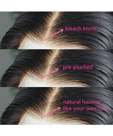 ALIMICE 13X4 HD Lace Front Straight Human Hair Wig for Black Women - 22 Inch Natural Color, Pre Plucked with Baby Hair, Brazilian Virgin Hair, 150% Density - Buy Online on GoSupps.com