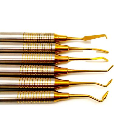 Lmeili 6pcs Dental Composite Filling Instruments Set - Restoration & Contouring Tools | Thick Grip Dental Tools for Professional Use - Buy Online on GoSupps.com