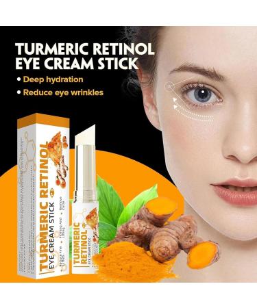 SIMAIT Eye Serum Turmeric Eye Cream Stick Relieves Puffiness and Bags Under Eyes Reduces Fine Lines Firms Skin Around Eyes - Buy Online on GoSupps.com