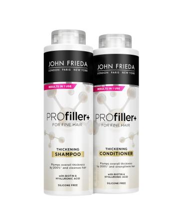 John Frieda ProFiller+ Thickening Shampoo and Conditioner 500ml Duo Pack - Buy Online on GoSupps.com