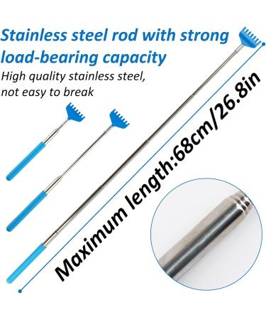 4-Piece Back Scratcher Set - Stainless Steel Telescopic Rods for Itching Relief | Perfect Gift for Men & Women | Ideal Christmas Present - Buy Online on GoSupps.com