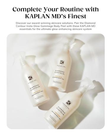 KAPLAN MD Diamond Contour Insta-Glow Gommage Body Peel Body Exfoliator & Skin Peel with Glycolic Acid Pineapple Ceramides & Crushed Diamonds - Exfoliating for Smooth Radiant Skin 10.14 fl oz 10.14 Fl Oz (Pack of 1) - Buy Online on GoSupps.com
