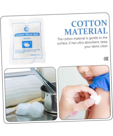 FOMIYES 12 Absorbent Balls Cosmetic Balls Natural Balls Face Balls Round Disinfection Balls Ball Ordinary White Organic - Buy Online on GoSupps.com