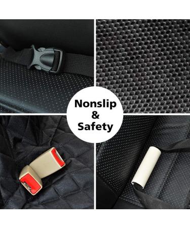 Luxury Quilted Dog Car Seat Cover Waterproof & Nonslip Large Size (57''Wx60''L) Black - Buy Online on GoSupps.com