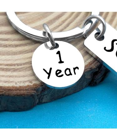 Xiahuyu 1 Year Sobriety Keychain - AA & NA Addiction Recovery Gift for Men and Women - Buy Online on GoSupps.com