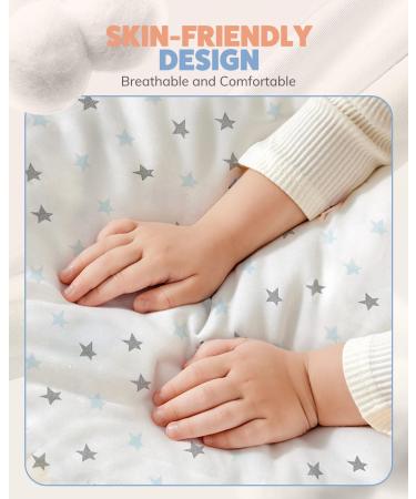 Moxtoyu 100% Cotton 2.5 Tog Baby Sleep Bag | Wearable Blanket with Double Zipper | Removable Sleeves | Newborn Essentials | White L (12-18M) - Buy Online on GoSupps.com