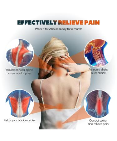 Posture Corrector for Men & Women - Adjustable Back Brace for Pain Relief | Back Straightener for Neck Shoulder & Lumbar Support - Buy Online on GoSupps.com