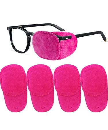 4 Pack Eye Patches for Kids, THSIREE Medical Eye Patch Soft Eye Patch for Glasses Treating Lazy Eye Amblyopia Strabismus for Children, Pink