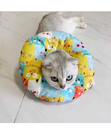 Avodova Adjustable Cat Protective Collar | Soft Cotton Restoring Collar for Cats & Dogs | Durable Hewn Rope Design - Buy Online on GoSupps.com