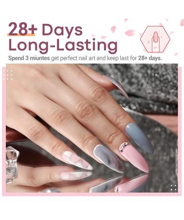 Modelones Gel Nail Kit with 48W LED Light - 7 Color Gel Nail Polish Set - Starter Kit for Gel Manicure - Fashionable Grey Set - Buy Online on GoSupps.com