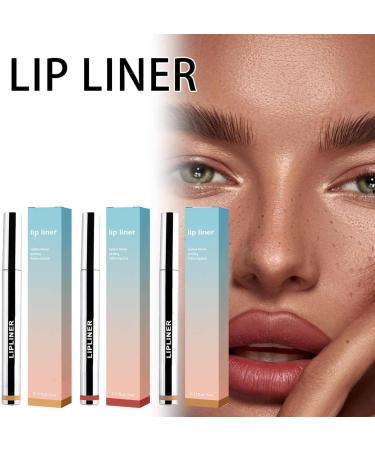 Detachable Lip Liner - Peel-Off Lip Liner 3Pcs Lip Stain Peel Off Long Lasting Lip Stain Tattoo Lip Liner Matte Detachable Long Lasting Lip Stain Waterproof Suitable for All Types Lips (Dark Brown) - Buy Online on GoSupps.com