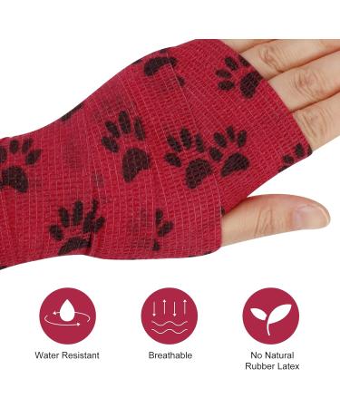 Heyu-Lotus Pet Vet Wrap for Dogs 5cm x 4.5m - 6 Rolls | Self Adhesive & Cohesive Bandages - Buy Online on GoSupps.com