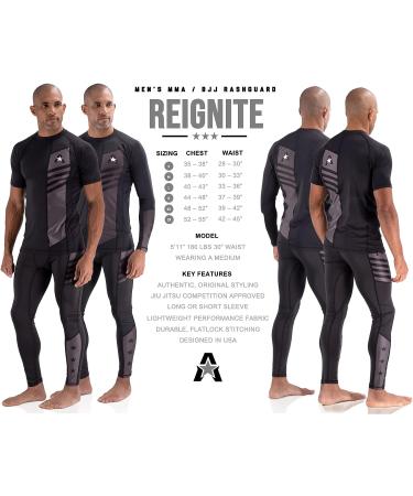 Anthem Athletics Reignite Jiu Jitsu Rash Guard - Men's Long Sleeve - Army & Black - MMA BJJ No Gi Grappling - Buy Online on GoSupps.com