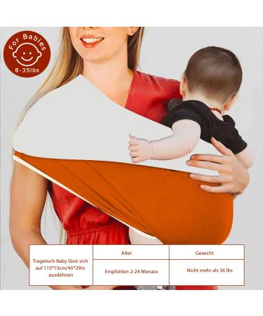 Aohcae Elastic Sling Baby Carrier - Newborn to 16kg Comfortable & Safe Baby Wrap - Buy Online on GoSupps.com