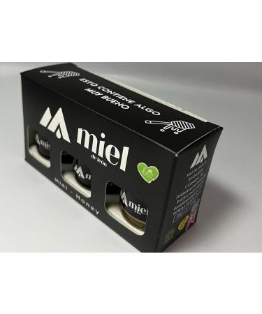 Pure bee honey.Heather and oak honey/chestnut honey/flower honey. Pack 3 jars 35gs accompanied by a stick to test the 3 fragrances. 100% natural bee honey. Handmade product. - Buy Online on GoSupps.com