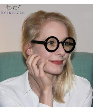 Eyekepper 4 Pack Stylish Round Reading Glasses for Women - Fashionable 3.0x BB40 Lenses - International Shipping Available - Buy Online on GoSupps.com