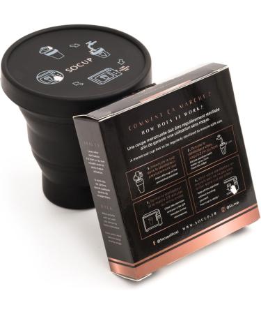 SOCUP Foldable Sterilizer for Menstrual Cups - 100% Medical Silicone - Easy Instructions on Lid - International Shipping - Buy Online on GoSupps.com