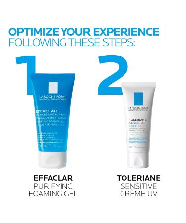 La Roche-Posay Face Moisturizer Toleriane Sensitive Face Cream with Niacinamide and Ceramides for Normal to Combination Skin Sensitive Skin Alcohol Free Fragrance Free 40mL (Packaging May Vary) UV SPF 30 - Buy Online on GoSupps.com