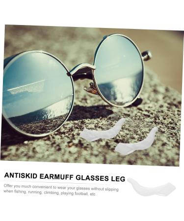 Lurrose 20 Pairs of Glasses Leg Sleeves - Slip-Resistant Temple Holders for Sunglasses & Child Glasses - Anti-Slip Protection 4.2x2.3cm White - Buy Online on GoSupps.com