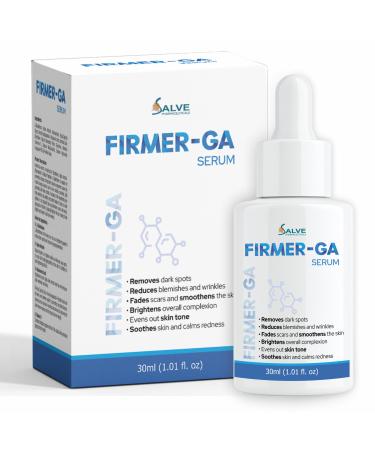 Firmer-GA Serum with Glutathione Alpha Arbutin Niacinamide & Hyaluronic Acid for Smooth and Balanced Skin 30ml / 1.01 Fl Oz