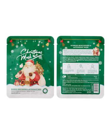 30 Count Holiday Face Masks Set - Christmas Themed Sheet Mask Collection for Hydrating Skincare & Self Care Seaweed One Size One Size Seaweed - Buy Online on GoSupps.com