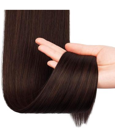 Sofeiyan 30 inch Synthetic Hair Ponytail Extension - Darkest Brown & Dark Auburn Mix - Buy Online on GoSupps.com