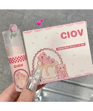 Tricolor Velvet Haze Face Matte Lip Gloss Moisturizing Smooth Color Matte Lip Gloss Non-stick Cup Not Easy To Fade Long-lasting Lip Gloss Lipstick Cosmetics (#B) - Buy Online on GoSupps.com