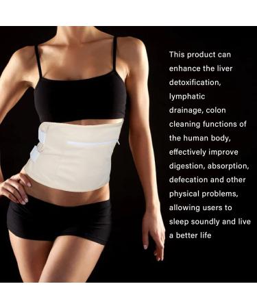 Focket Castor Oil Pack - Reusable Bio-Ribinus Oil Pack for Liver Detox & Thyroid Health | Adjustable Elastic Band for Constipation Relief - Buy Online on GoSupps.com