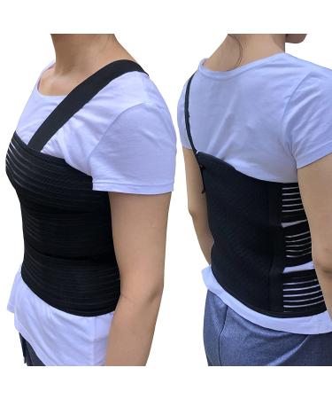 Rib Belt Chest Binder for Rib Injury Support - Breathable Compression Wrap for Broken, Fractured, Dislocated Ribs - Size L (33 to 43) - Buy Online on GoSupps.com