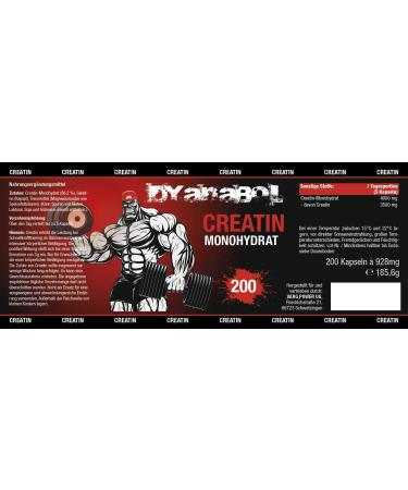 Dyanabol Creatine 200 Vegan Capsules | 4000mg Extreme Muscle Building Creatine Monohydrate - Buy Now! - Buy Online on GoSupps.com