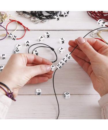 700PCS White Letter Beads - Alphabet Beads for DIY Jewelry Making (6mm) - Buy Online on GoSupps.com
