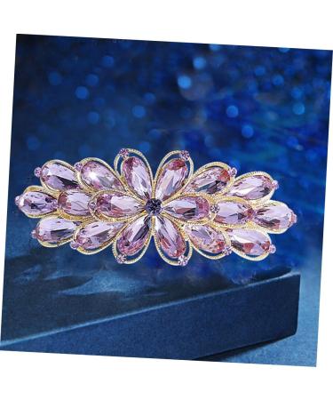 HAPINARY Rhinestone Spring Hair Accessories Vintage Hair Accessories Crystal Hair Clips Hair Claw Clips for Girls Wedding Hair Clip Purple Miss Alloy Big Hairpin Delicate - Buy Online on GoSupps.com